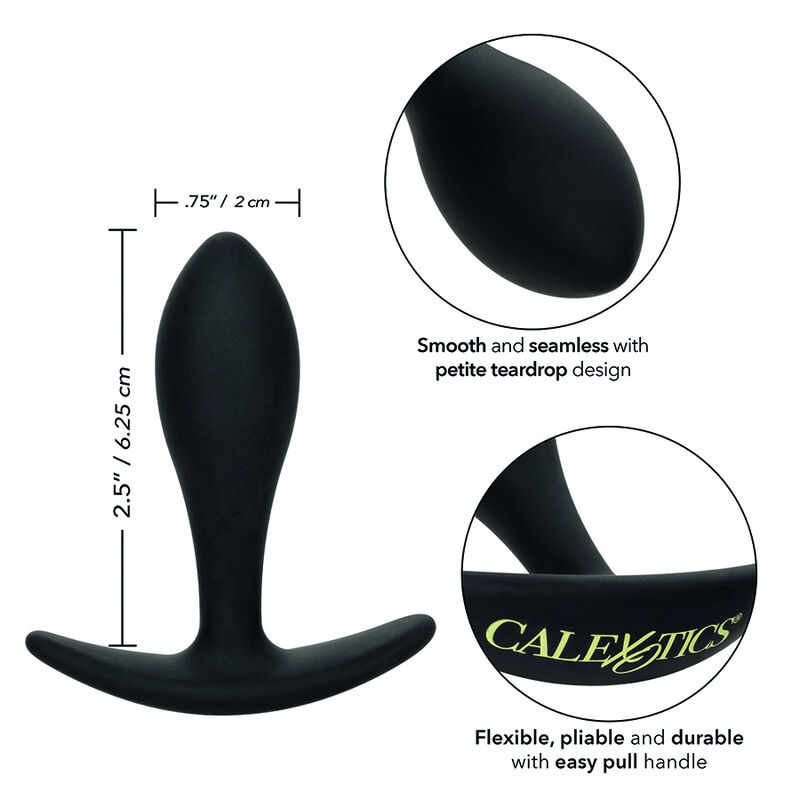 Calexotics-Boundless Plug anale Forma sottile lacrimale, Silicone · Giocattoli anali (immagine 5)