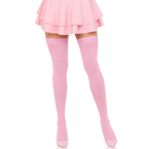 Leg Avenue Hosiery-Calze fino alla coscia in Nylon Rosa · Lingerie sexy donna