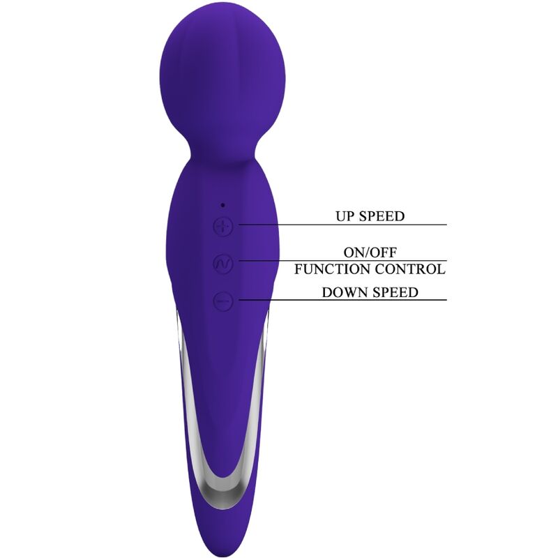 High Tech-Walter Vibratore Wand Silicone, 7 velocità, USB — PRETTY LOVE · Vibratori (immagine 14)
