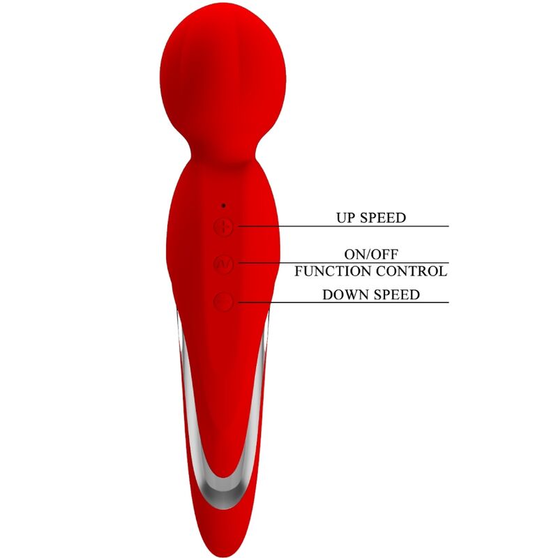 High Tech-Walter Vibratore Wand Silicone, 7 velocità, USB — PRETTY LOVE · Vibratori (immagine 6)