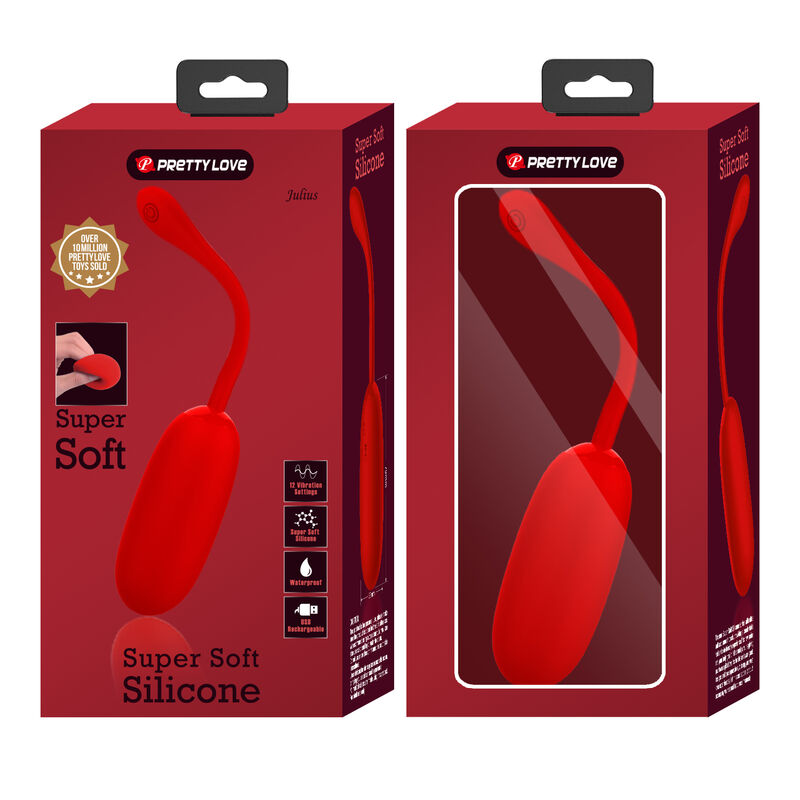 Fun Toys-Julius Uovo Vibratore Ricaricabile Resistente all'Acqua-Rosso 9 Fun Toys-Julius Uovo Vibratore Ricaricabile Resistente all'Acqua-Rosso — PRETTY LOVE · Vibratori (imaginea 9)