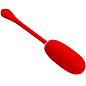 Fun Toys-Kirk Uovo Vibratore Ricaricabile Rosso-Silicone, 12 velocità — PRETTY LOVE · Vibratori