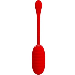 Fun Toys-Kirk Uovo Vibratore Ricaricabile Rosso-Silicone, 12 velocità — PRETTY LOVE · Vibratori (imaginea 2)