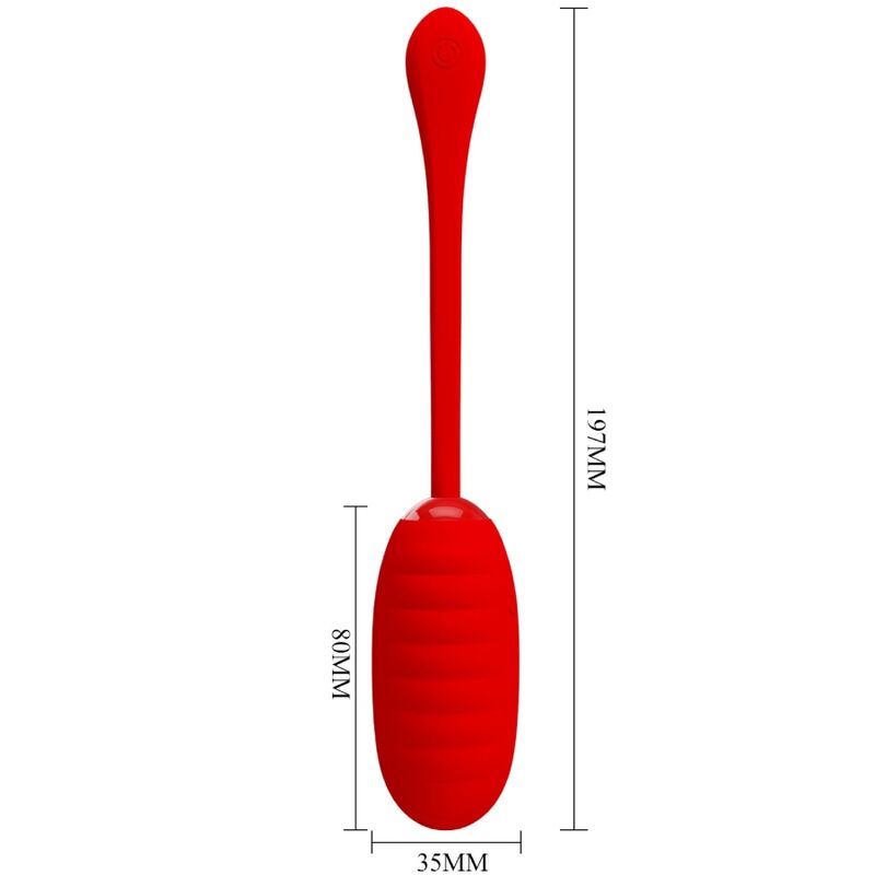 Fun Toys-Kirk Uovo Vibratore Ricaricabile Rosso-Silicone, 12 velocità 6 Fun Toys-Kirk Uovo Vibratore Ricaricabile Rosso-Silicone, 12 velocità — PRETTY LOVE · Vibratori (imaginea 6)