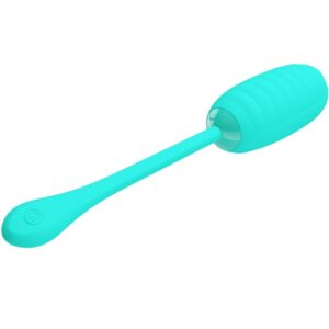 Fun Toys-Kirk Uovo Vibrante Ricaricabile Aqua Green-Silicone, 12 — PRETTY LOVE · Vibratori (immagine 4)