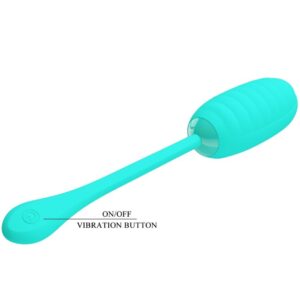 Fun Toys-Kirk Uovo Vibrante Ricaricabile Aqua Green-Silicone, 12 — PRETTY LOVE · Vibratori (immagine 7)