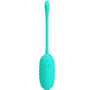 Fun Toys-Kirk Uovo Vibrante Ricaricabile Aqua Green-Silicone, 12 — PRETTY LOVE · Vibratori (immagine 3)