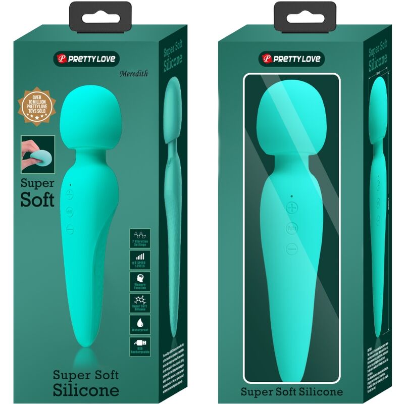 High Tech-Meredith Massager 12 modalità di Vibrazione Aqua — PRETTY LOVE · Vibratori (imaginea 7)