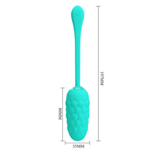 Fun Toys-Uovo Vibrante Ricaricabile Texture Marine Aqua Green, 12 — PRETTY LOVE · Vibratori (imaginea 9)