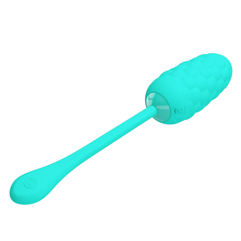 Fun Toys-Uovo Vibrante Ricaricabile Texture Marine Aqua Green, 12 — PRETTY LOVE · Vibratori (imaginea 5)