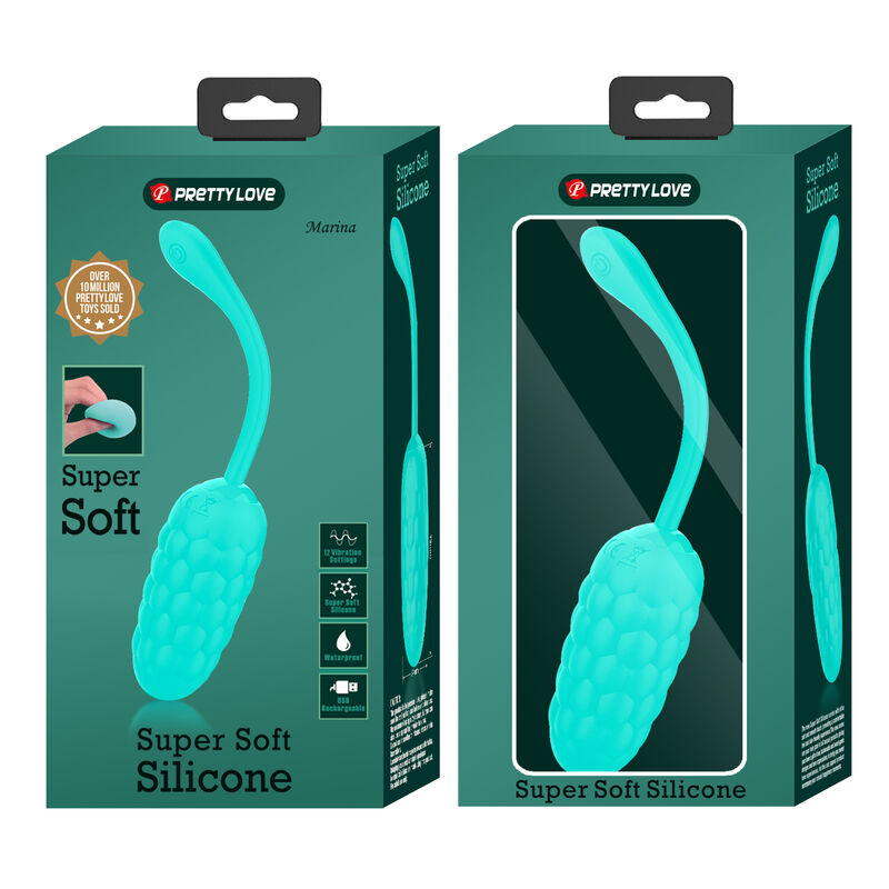 Fun Toys-Uovo Vibrante Ricaricabile Texture Marine Aqua Green, 12 3 Fun Toys-Uovo Vibrante Ricaricabile Texture Marine Aqua Green, 12 — PRETTY LOVE · Vibratori (imaginea 3)