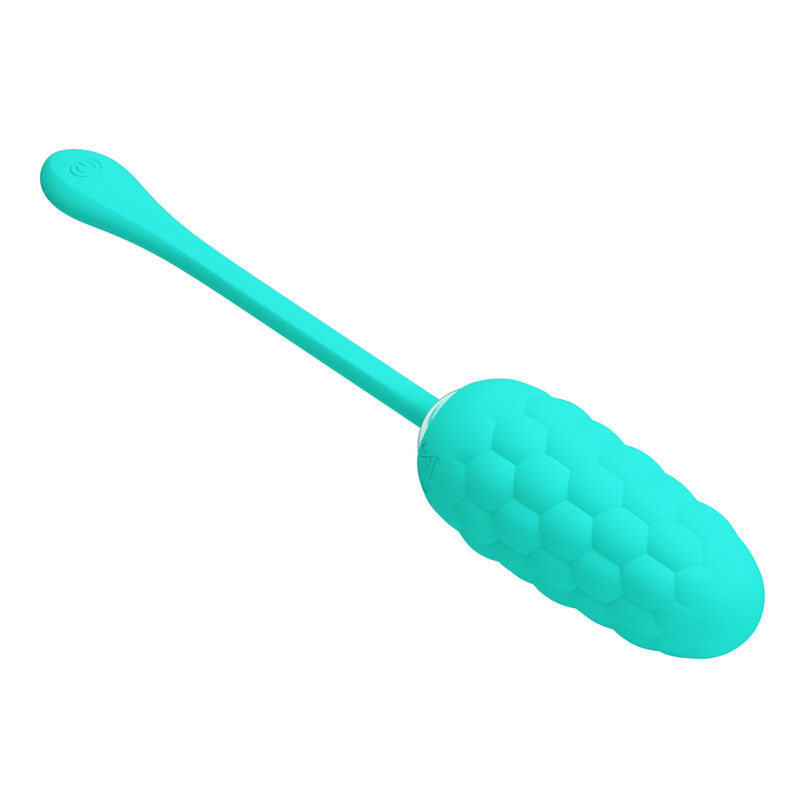 Fun Toys-Uovo Vibrante Ricaricabile Texture Marine Aqua Green, 12 — PRETTY LOVE · Vibratori (imaginea 4)