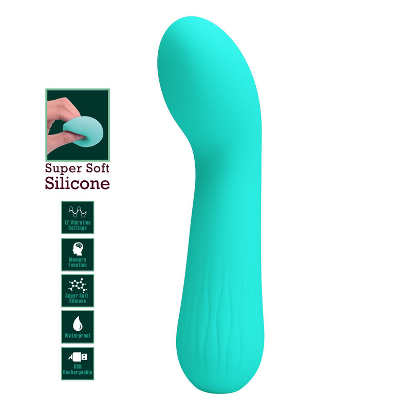 Pretty Love-Vibratore Fauno per Punto G Verde Aqua · Vibratori (imaginea 7)