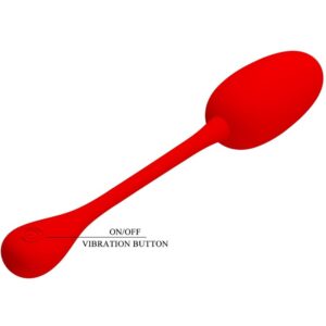 Fun Toys-Knucker Uova Vibratore Rosso Ricaricabile-Silicio, 12 velocità — PRETTY LOVE · Vibratori (imaginea 7)