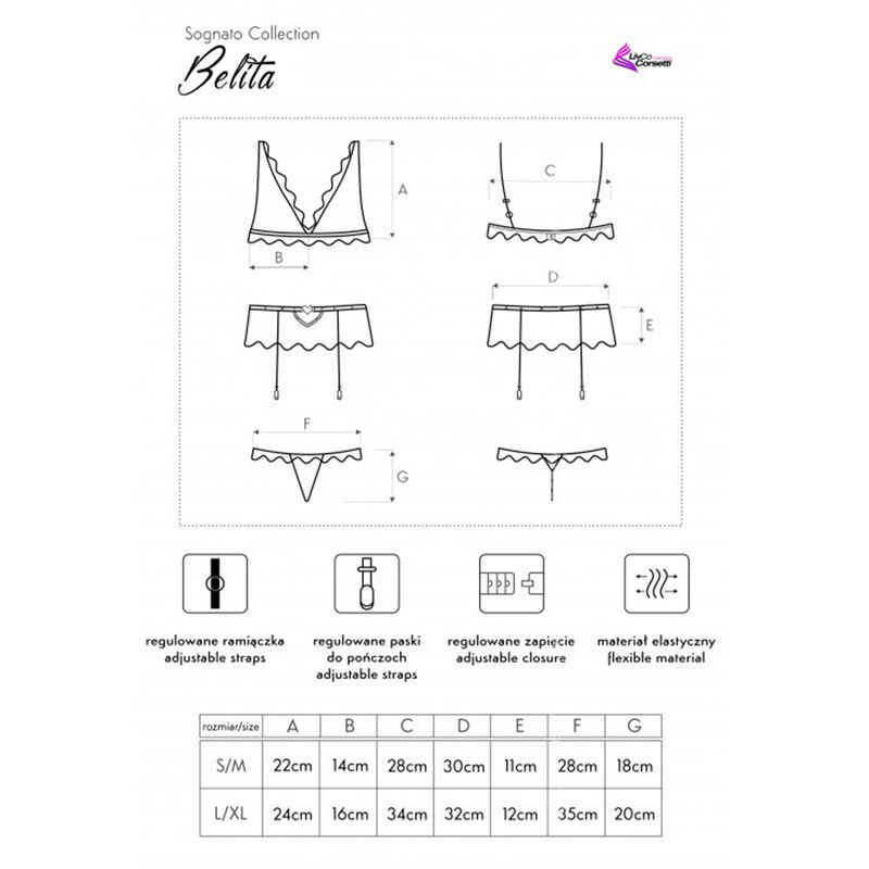Livco Corsetti Fashion-Belita LC-90231 Reggiseno + Mutandine · Lingerie spicy & Bodystocking (immagine 5)