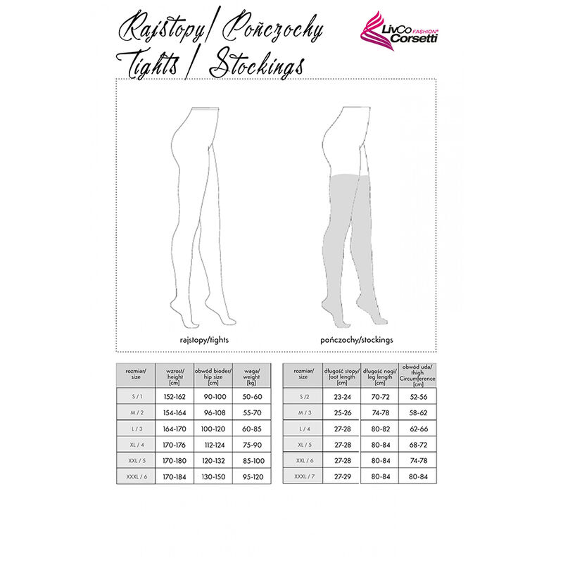 Livco Corsetti Stockings-Grarddis Lc XG042 Calze Nere One Size 2 Livco Corsetti Stockings-Grarddis Lc XG042 Calze Nere One Size — LIVCO CORSETTI FASHION · Lingerie sexy donna (imaginea 2)