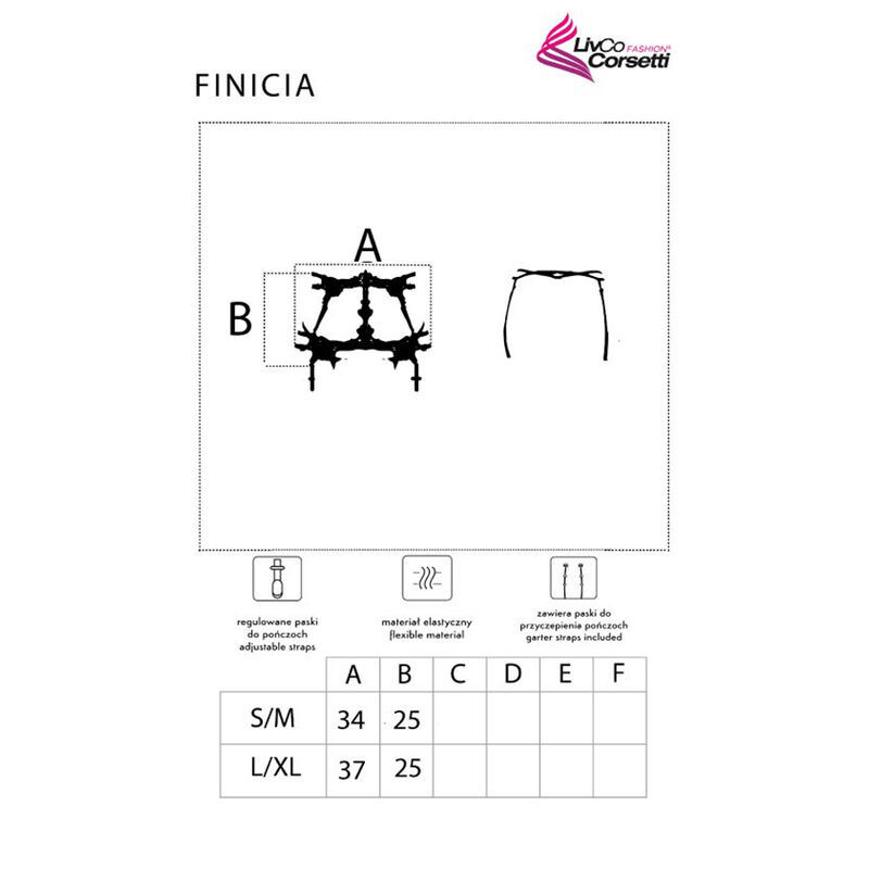 Livco Corsetti Fashion-Finicia LC90725 Giarrettiera Nera 1 Livco Corsetti Fashion-Finicia LC90725 Giarrettiera Nera · Lingerie spicy & Bodystocking (imaginea 2)