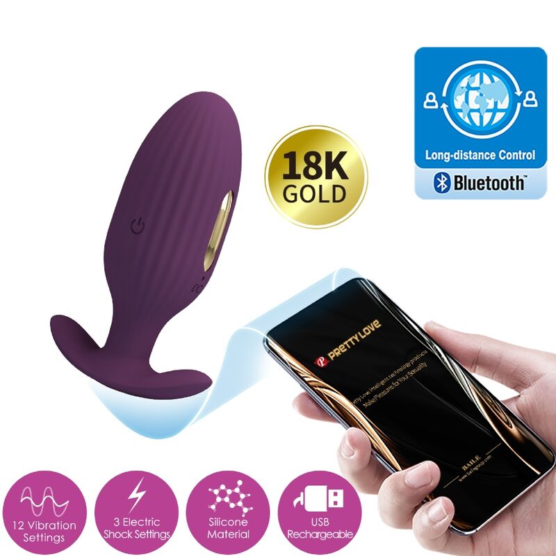App Series-Jefferson Plug anale Controllato tramite App — PRETTY LOVE · Giocattoli anali (immagine 11)
