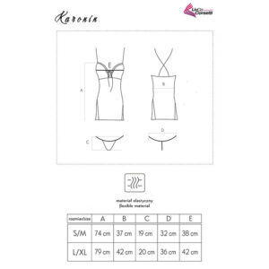 Livco Corsetti Fashion-Karonin LC-90628 Camicia da notte · Lingerie spicy & Bodystocking (immagine 2)