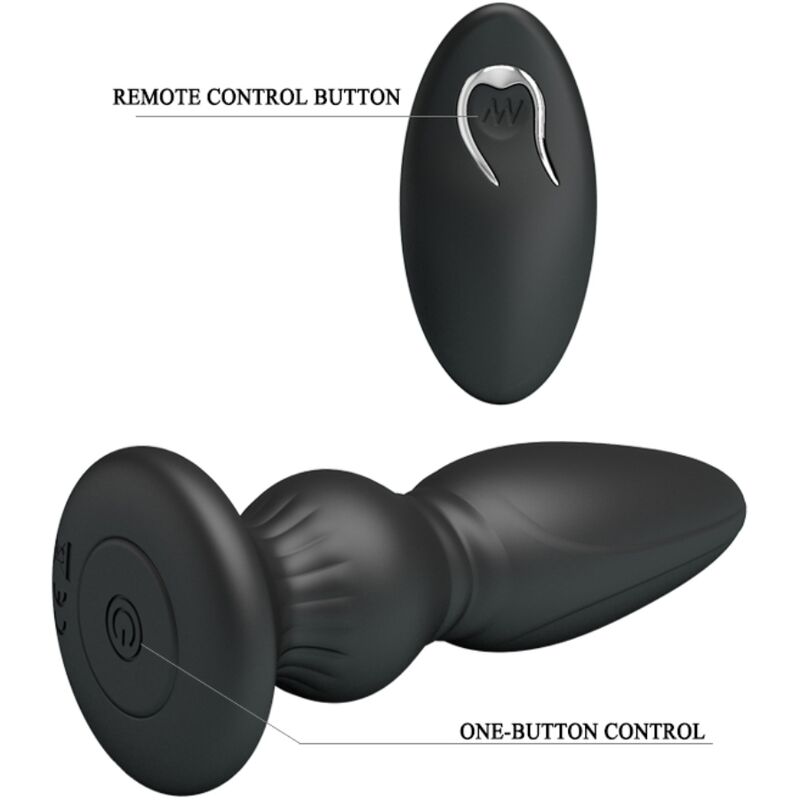 Mr Play-Potente vibratore Plug anale con telecomando 2 Mr Play-Potente vibratore Plug anale con telecomando · Giocattoli anali (immagine 2)