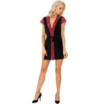 Livco Corsetti Fashion-Kumiko LC-90428 Cappotto e Mutandine Nero · Lingerie spicy & Bodystocking