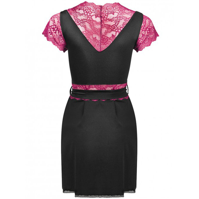 Livco Corsetti Fashion-Kumiko LC-90428 Cappotto e Mutandine Nero · Lingerie spicy & Bodystocking (immagine 2)