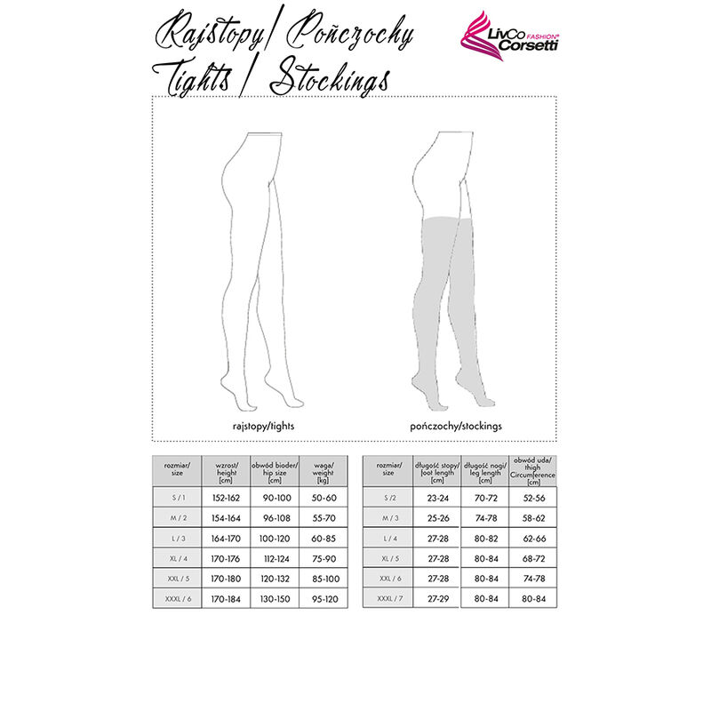 Livco Corsetti Stockings-Loliwia LC19330 Calze Tipo Stocking 2 Livco Corsetti Stockings-Loliwia LC19330 Calze Tipo Stocking — LIVCO CORSETTI FASHION · Lingerie sexy donna (imaginea 2)