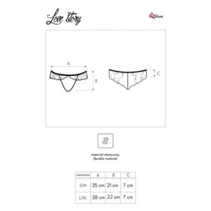 Livco Corsetti Fashion-Love Story LC-90679 Panty Nero · Lingerie sexy donna (immagine 4)