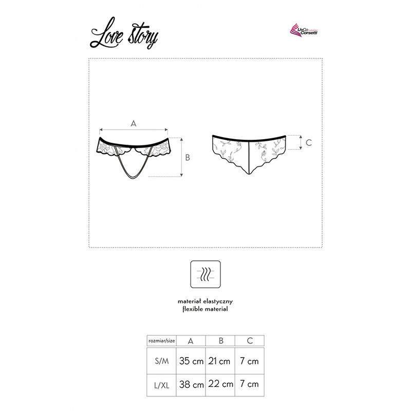 Livco Corsetti Fashion-Love Story LC-90679 Panty Nero · Lingerie sexy donna (immagine 4)