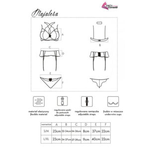 Livco Corsetti Fashion-Majalesa LC-90526 Reggiseno + Giarrettiera · Lingerie spicy & Bodystocking (imaginea 3)