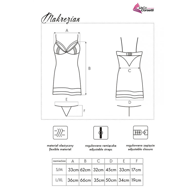 Livco Corsetti Fashion-Makrezian LC-90545 Gonna + Tanga · Lingerie spicy & Bodystocking (imaginea 2)