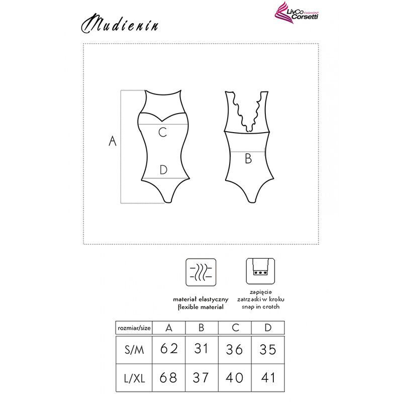 Livco Corsetti Fashion-Mudienin LC-90654 Corpo Nero · Lingerie sexy donna (imaginea 5)