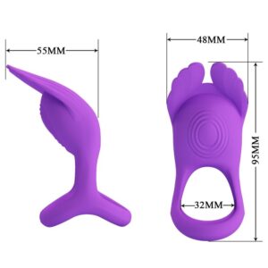Pretty Love-Silas Anello Vibratore per Pene in Silicone · Anelli & Guaine per pene (immagine 14)