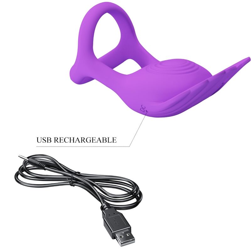 Pretty Love-Silas Anello Vibratore per Pene in Silicone · Anelli & Guaine per pene (immagine 12)