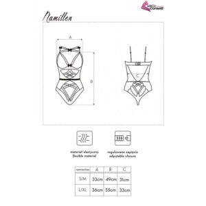 Livco Corsetti Fashion-Namillen LC-90528 Body Nero · Lingerie sexy donna (imaginea 2)