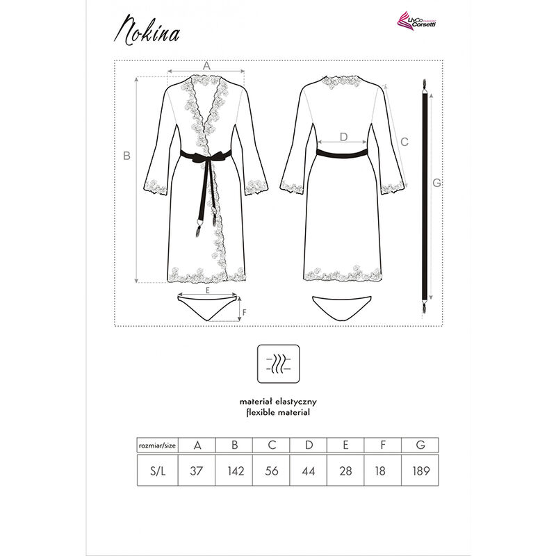Livco Corsetti-Costume da notte e Mutandine Nokina LC-XG055 3 Livco Corsetti-Costume da notte e Mutandine Nokina LC-XG055 — LIVCO CORSETTI FASHION · Lingerie spicy & Bodystocking (imaginea 3)