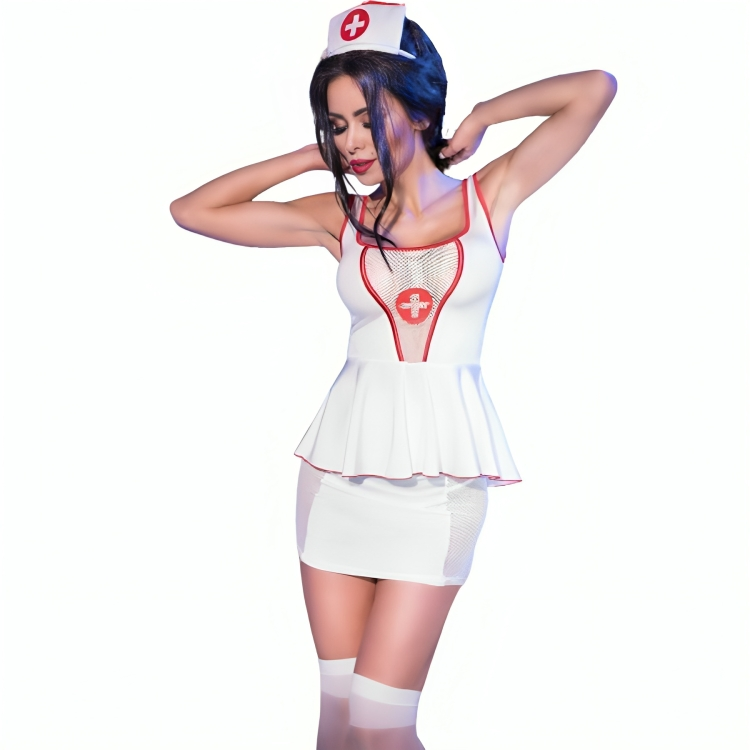 Chilirose-CR-4160 Costume da infermiera Top & Gonna · Articoli divertenti