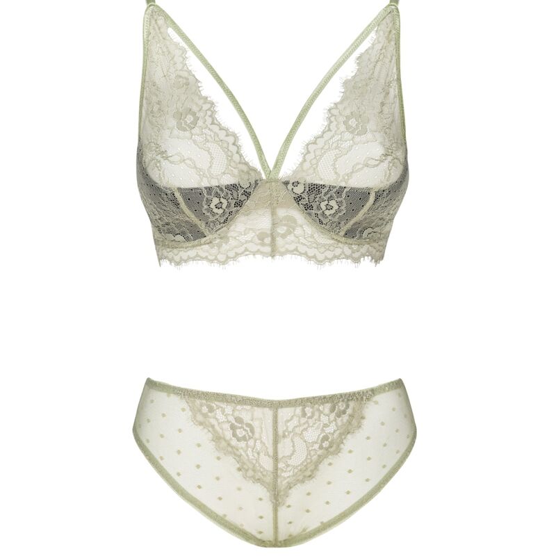 Livco Corsetti Fashion-Pine LC-90667 Reggiseno + Mutandine Cachi · Lingerie sexy donna (imaginea 5)