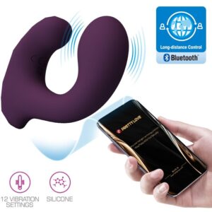 Pretty Love-Vibratore per Coppia Billy Viola con Applicazione · Giocattoli per coppie