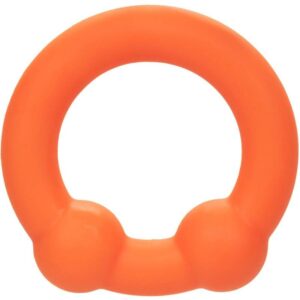 Calexotics-Alpha Dual Ball Ring arancio-silicone, impermeabile · Anelli & Guaine per pene (immagine 7)