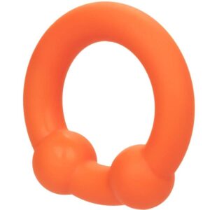 Calexotics-Alpha Dual Ball Ring arancio-silicone, impermeabile · Anelli & Guaine per pene (immagine 6)