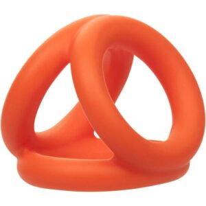 Calexotics-Alpha Tri-ring Arancione-Silicio, Impermeabile · Anelli & Guaine per pene (immagine 9)