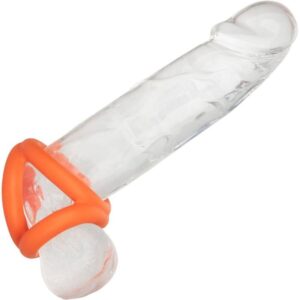 Calexotics-Alpha Tri-ring Arancione-Silicio, Impermeabile · Anelli & Guaine per pene