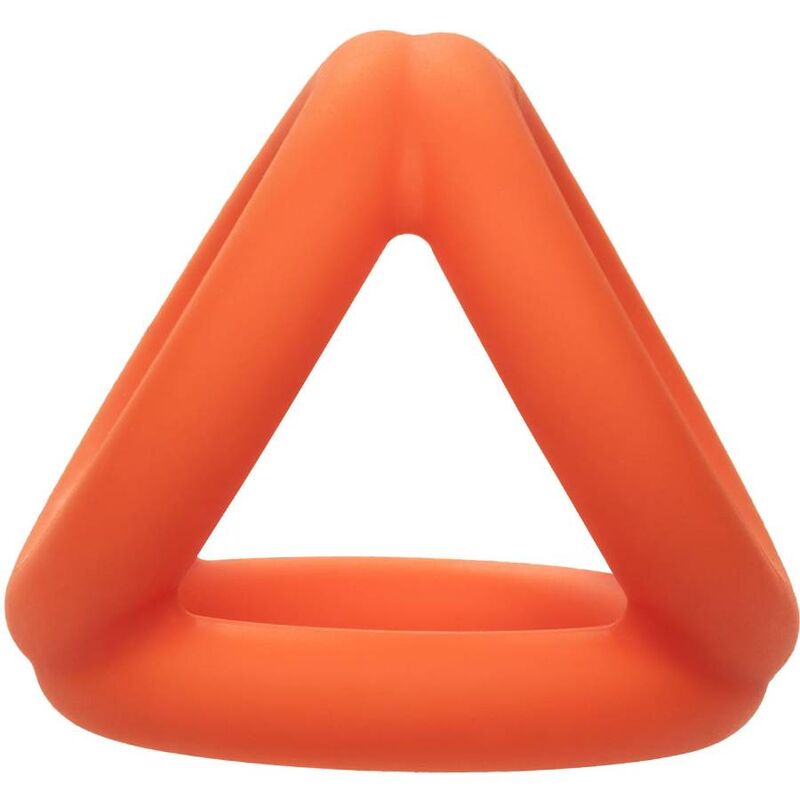 Calexotics-Alpha Tri-ring Arancione-Silicio, Impermeabile · Anelli & Guaine per pene (immagine 5)