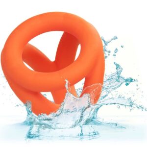 Calexotics-Alpha Tri-ring Arancione-Silicio, Impermeabile · Anelli & Guaine per pene (immagine 4)