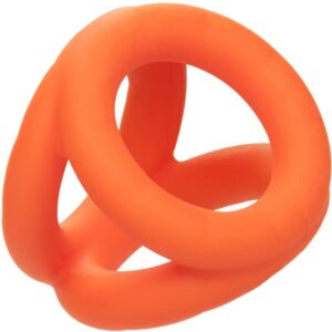 Calexotics-Alpha Tri-ring Arancione-Silicio, Impermeabile · Anelli & Guaine per pene (imaginea 2)