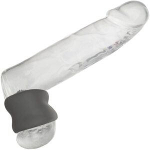 Calexotics-Alpha Scrotum Stretching Ring Nero-Silicone, impermeabile