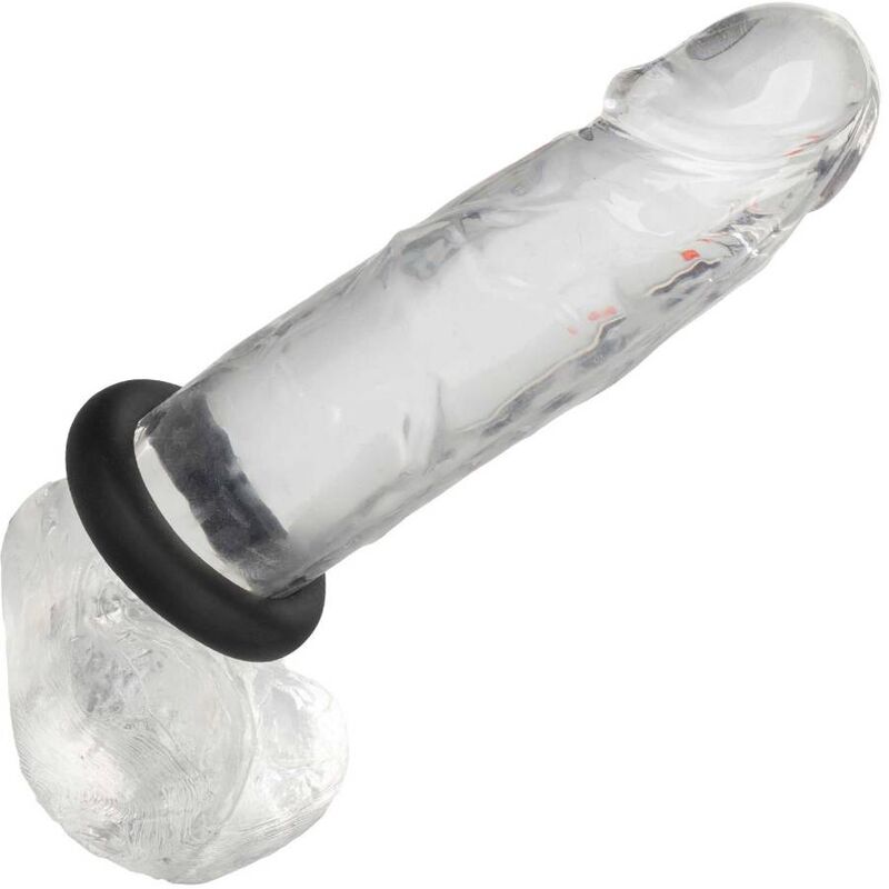Calexotics-Alpha Prolong Anello Medio Nero-Silicone, Impermeabile · Anelli & Guaine per pene