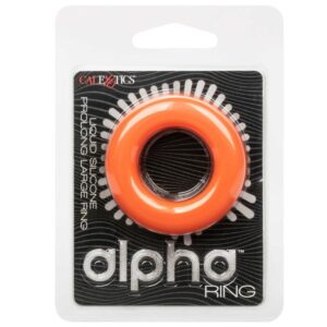 Calexotics-Alpha Prolong Anello Grande Arancione-Silicio, Impermeabile · Anelli & Guaine per pene (imaginea 8)