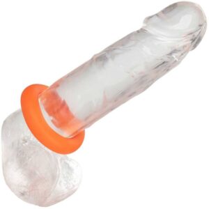 Calexotics-Alpha Prolong Anello Grande Arancione-Silicio, Impermeabile · Anelli & Guaine per pene